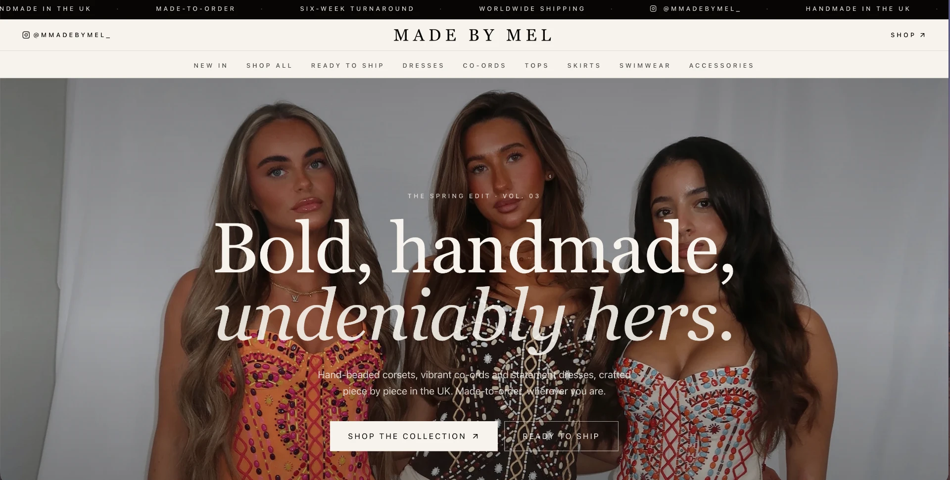Made by Mel website